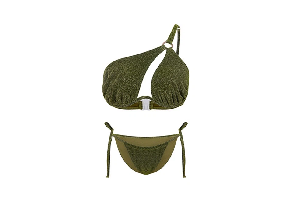 Zelená súprava bikín Bandeau